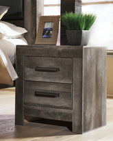 Prime Furniture - Ashley Furniture - Wynnlow Bedroom - Queen Upholstered Poster Bed / Gray - B440B7